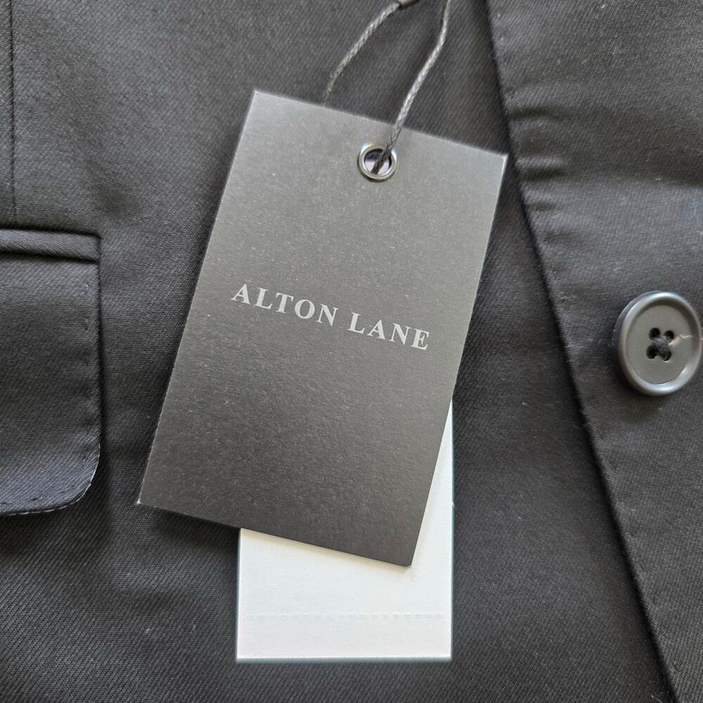 Alton Lane Black Blazer 40 Short Tailored Fit Sport Coat Map Lining NWT Mens - Picture 11 of 11